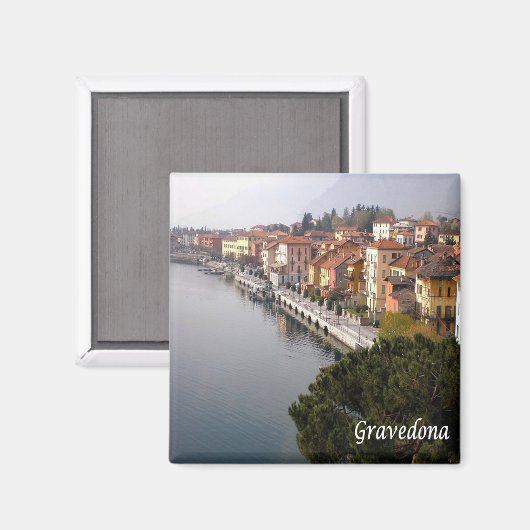 GAL044 GRAVEDONA - Comomeer - Italië - Fridge Magneet (Voorkant / Achterkant)