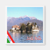 GAL054 ISOLA BELLA, Lago Maggiore, Italië, Koelkas Magneet (Voorkant)