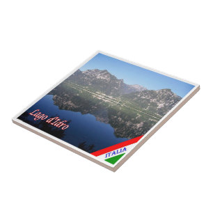 GAL070 LAKE IDRO, Panorama, Italië, Tegeltje
