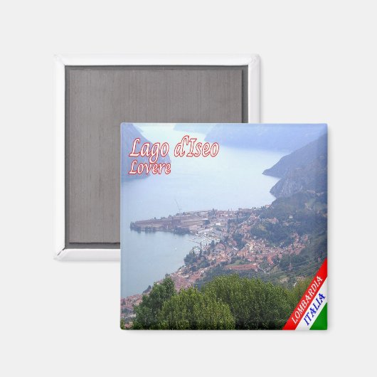 GAL082 LOVERE, Iseomeer, Italië, Koelkast Magneet (Voorkant / Achterkant)