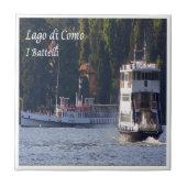 GAL100 COMO MEER, Boten, Italië, Tegeltje (Voorkant)