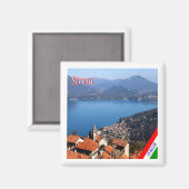 GAL115 STRESA, Lago Maggiore, Italië, Koelkast Magneet (Voorkant / Achterkant)
