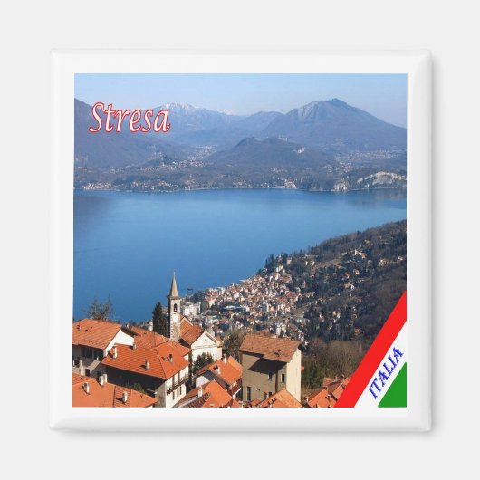 GAL115 STRESA, Lago Maggiore, Italië, Koelkast Magneet (Voorkant)