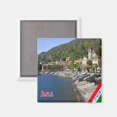 GAL116 SUNA, Lago Maggiore, Italië, Koelkast Magneet (Voorkant / Achterkant)