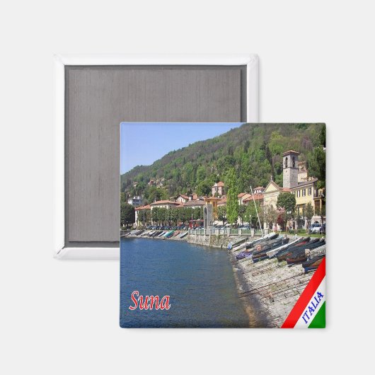 GAL116 SUNA, Lago Maggiore, Italië, Koelkast Magneet (Voorkant / Achterkant)