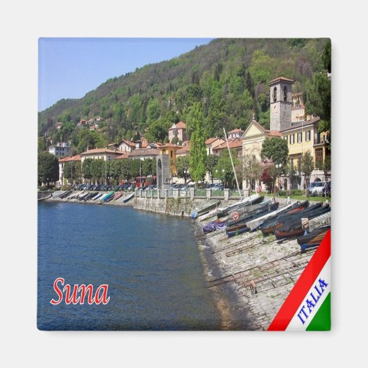 GAL116 SUNA, Lago Maggiore, Italië, Koelkast Magneet (Voorkant)