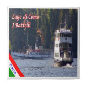 GAL118 COMO MEER, Boten, Italië, Tegeltje (Voorkant)