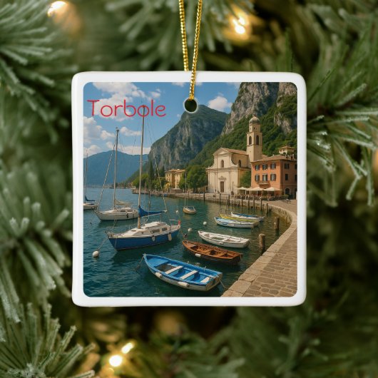 GAL120 TORBOLE, Gardameer, Italië, Keramisch Ornament (Boom)