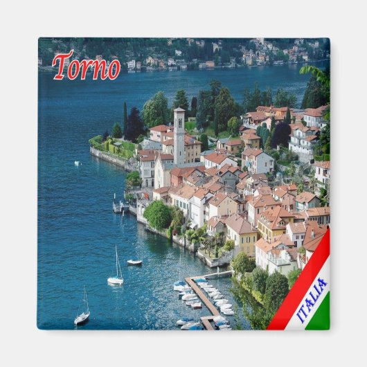 GAL122 TORNO, Comomeer, Italië, Koelkast Magneet (Voorkant)