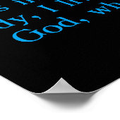 Gal 2:20 Mooie regenboogkleurige mousine Poster (Hoek)