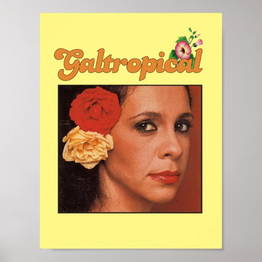 Gal Costa Galtropical Roos Girl Poster (Voorkant)
