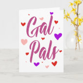 Gal Pals Fijne Galentines Dag Valentijnse Liefde Kaart (Gele Bloem)