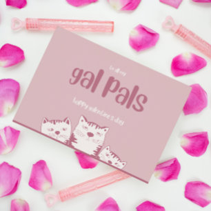 Gal Pals Galentines dag Schattige Valentijn dagen Feestdagenkaart