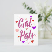 Gal Pals Happy Galentines Day Valentijnse Love Briefkaart (Staand voorkant)
