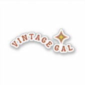  Gal Retro Vinyl Sticker (Voorkant)