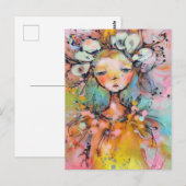 Gal voor gemengde media briefkaart (Voorkant / Achterkant)