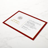 GALA BALL logo moderne minimale bruine maradie roo Folie Uitnodiging (Gedraaid)