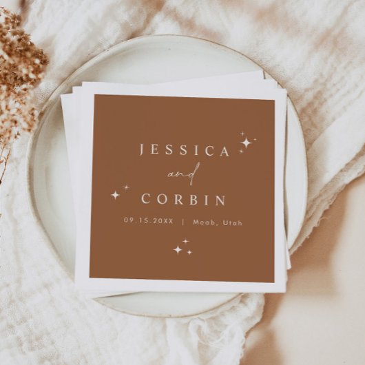 GALA Bohemian Terracotta Celestial Star Desert Servet