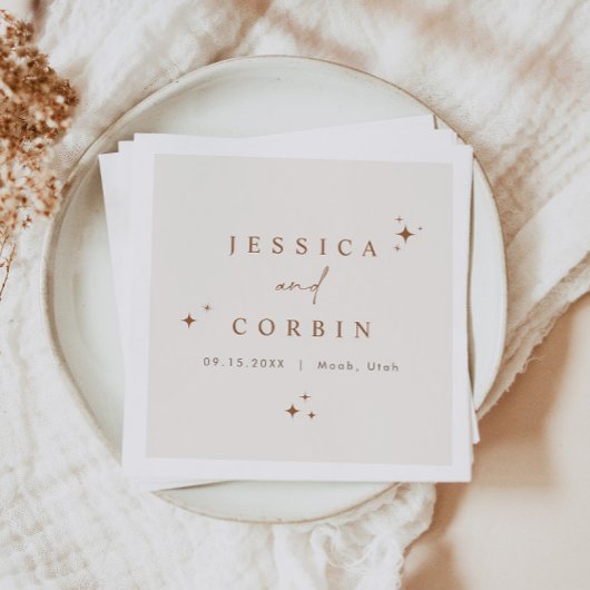 GALA Bohemian Terracotta Celestial Star Nap Servet