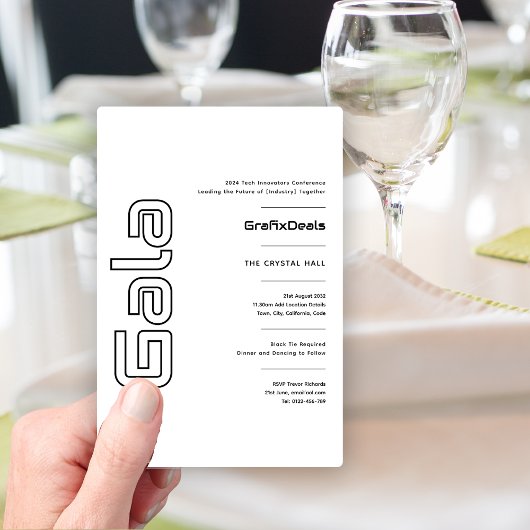 Gala Business Zakelijk Tech Netwerk Evenementen Mo Kaart