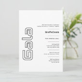 Gala Business Zakelijk Tech Netwerk Evenementen Mo Kaart (Staand voorkant)