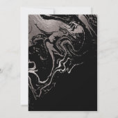 Gala Elegant Silver Marbling Kaart (Achterkant)