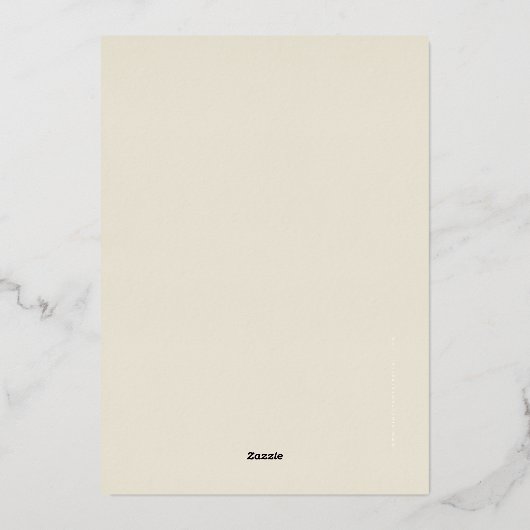 GALA FUNDRAISER modern logo calligrafie zwart goud Folie Uitnodiging (Achterkant)