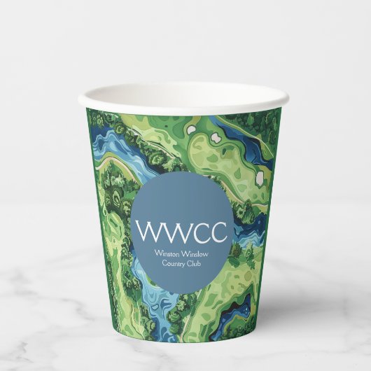 Gala Golf Party Paper Cup Papieren Bekers (Voorkant)