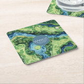 Gala Golfbaan Evenement Papier Onderzetter (Schuin)