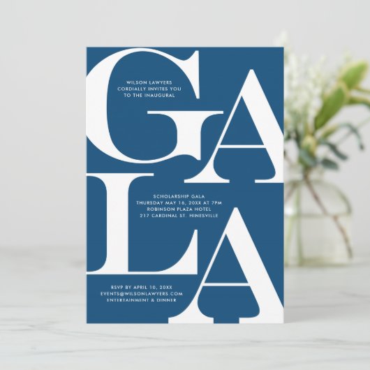 Gala Kaart (Staand voorkant)