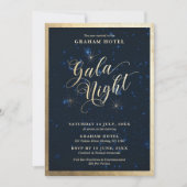 Gala Night Sterrennacht Sky Uitnodiging (Voorkant)