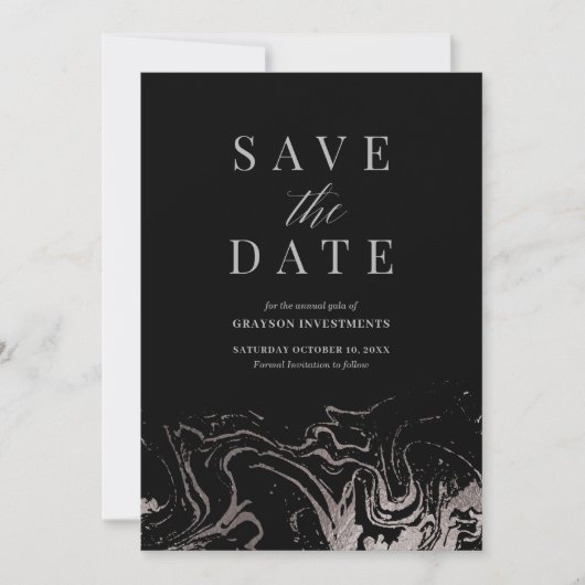 Gala Save the Date Card Kaart (Voorkant)