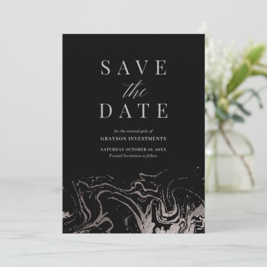Gala Save the Date Card Kaart (Staand voorkant)