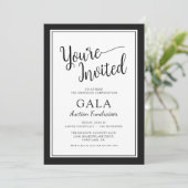 Gala-veiling fundraiser zakelijke onderneming kaart (Staand voorkant)