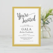 Gala-veiling fundraiser zakelijke onderneming kaart (Staand voorkant)