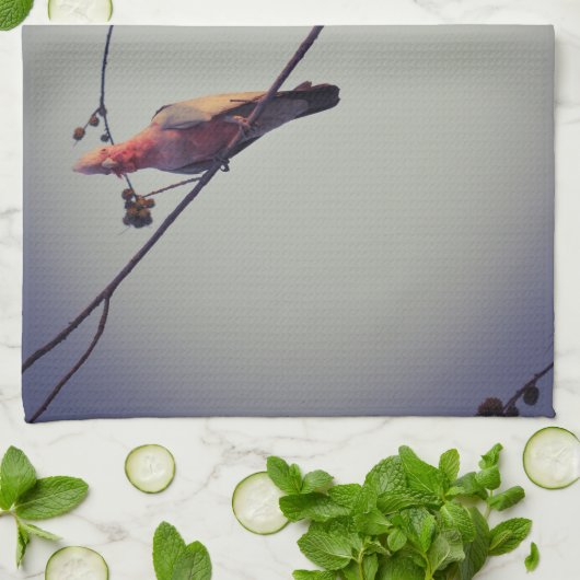 Gala vogels in boom 3 theedoek (Gevouwen)