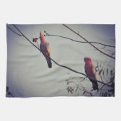 Gala vogels in boom 3 theedoek (Horizontaal)