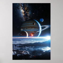 Galactic Alignment Over the Frozen Frontier Poster