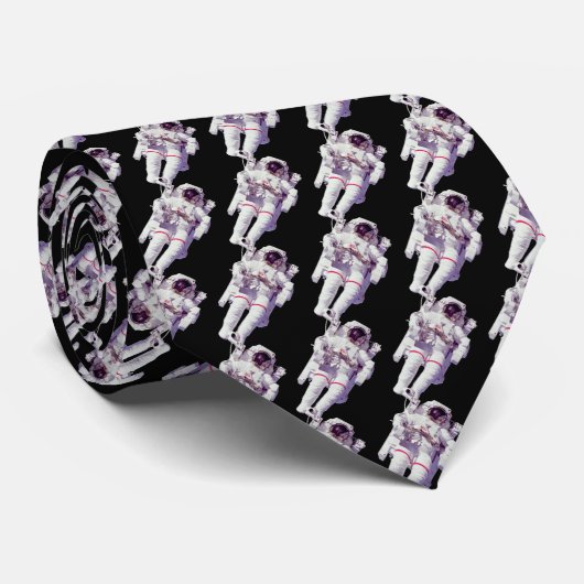 Galactic Astronaut Tie – Bold Space Elegance Stropdas (Opgerold)