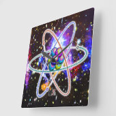 Galactic Atomic Vierkante Klok (Hoek)