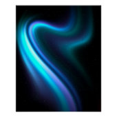 Galactic Aurora Polaris Glossy Poster (Voorkant)