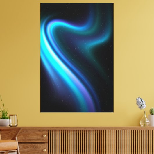 Galactic Aurora Polaris Stretched Canvas Afdrukken (Insitu (Woonkamer))