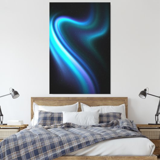 Galactic Aurora Polaris Stretched Canvas Afdrukken (Insitu (Slaapkamer))