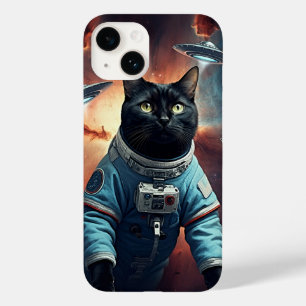 Galactic Cat Astronaut Case-Mate iPhone 14 Hoesje