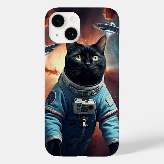 Galactic Cat Astronaut Case-Mate iPhone Case (Achterkant)