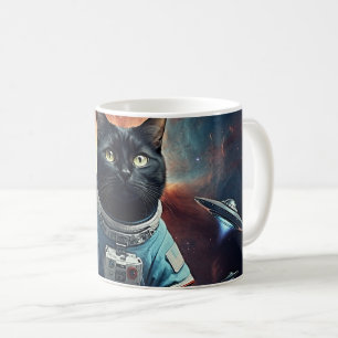 Galactic Cat Astronaut Koffiemok