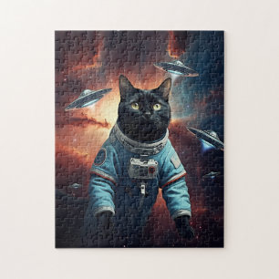 Galactic Cat Astronaut Legpuzzel
