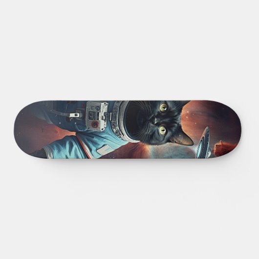 Galactic Cat Astronaut Persoonlijk Skateboard (Horizontaal)