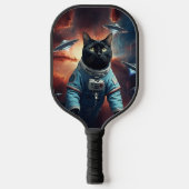 Galactic Cat Astronaut Pickleball Paddle (Voorkant)
