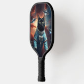 Galactic Cat Astronaut Pickleball Paddle (Links)
